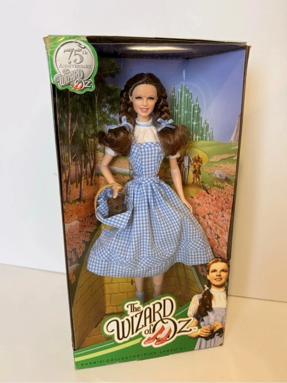 Barbie Wizard of Oz Dorothy 75th Anniversary Pink Label Doll w/ COA Mattel